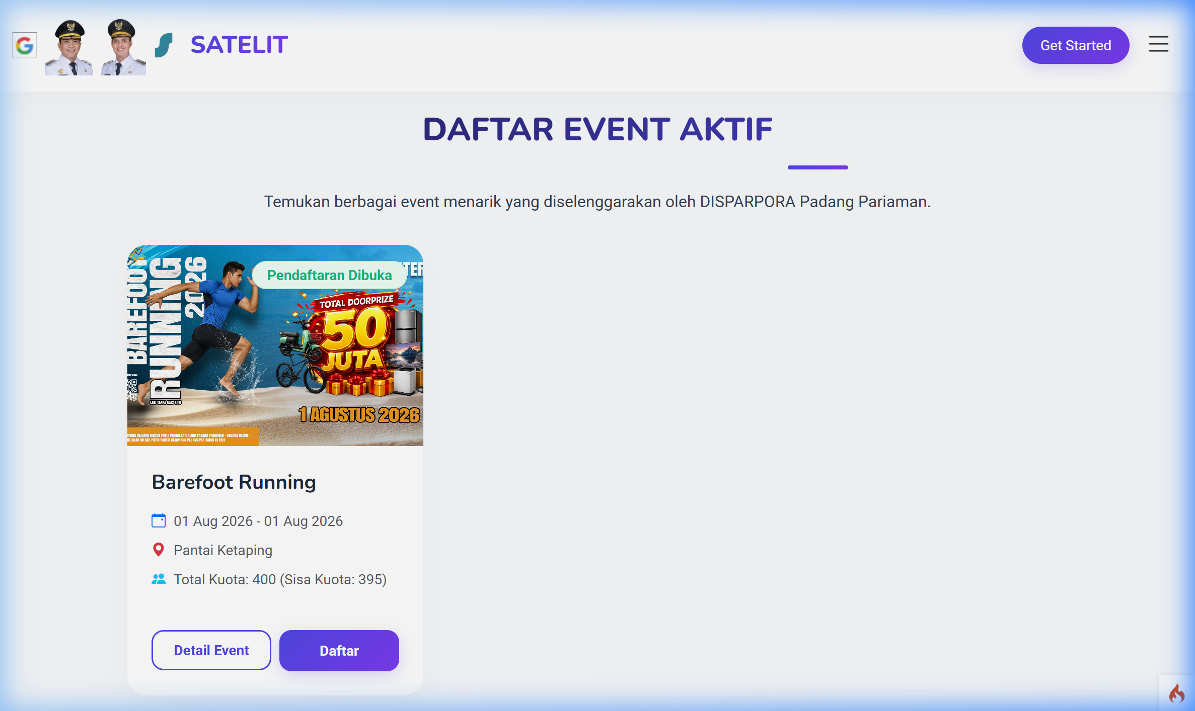 Daftar Event PC
